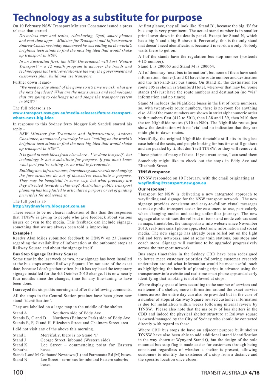 Transit Australia Preview Pages