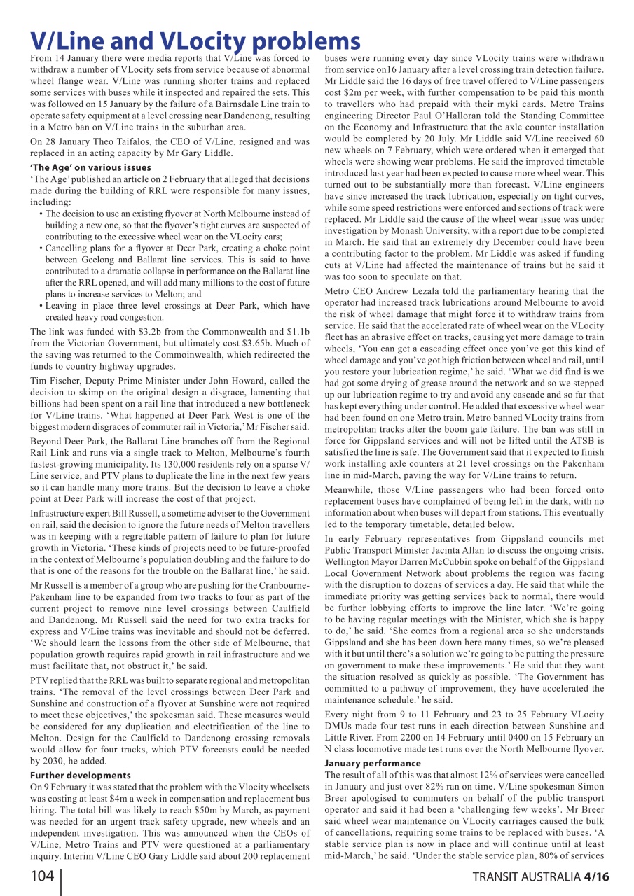 Transit Australia Preview Pages