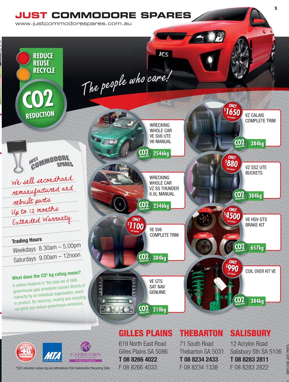 JUST PARTS Preview Pages