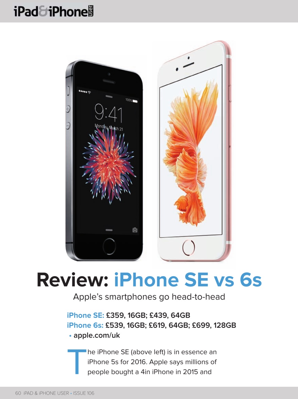 iPad and iPhone User Preview Pages