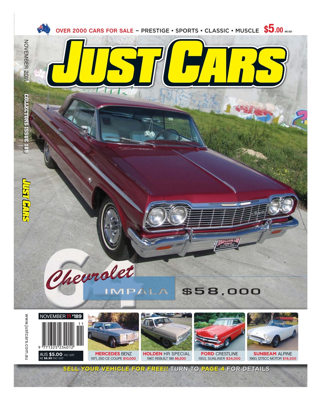 JUST CARS Preview Pages