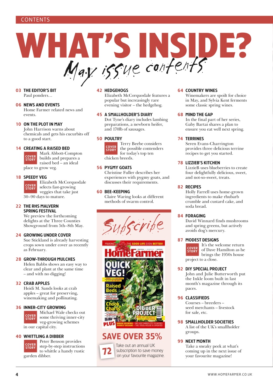 Home Farmer Magazine Preview Pages