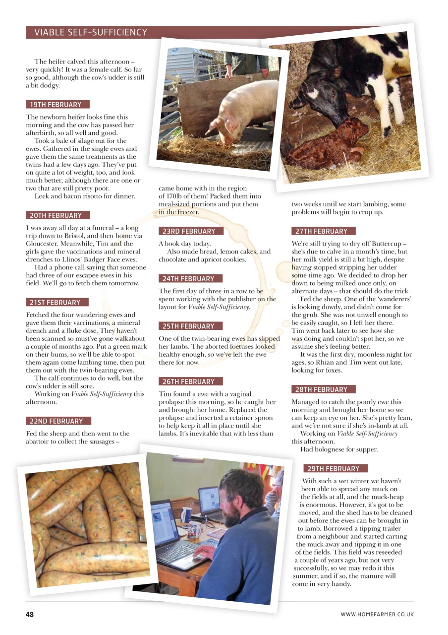 Home Farmer Magazine Preview Pages
