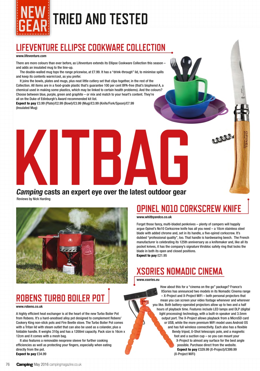 Camping Preview Pages