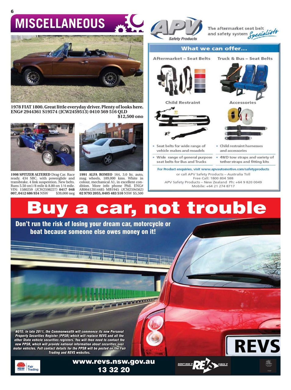 JUST CARS Preview Pages