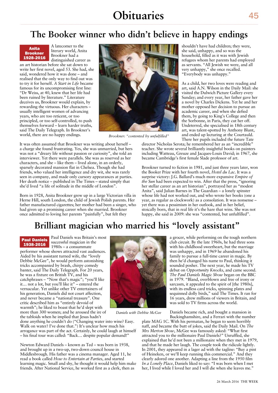 The Week Preview Pages