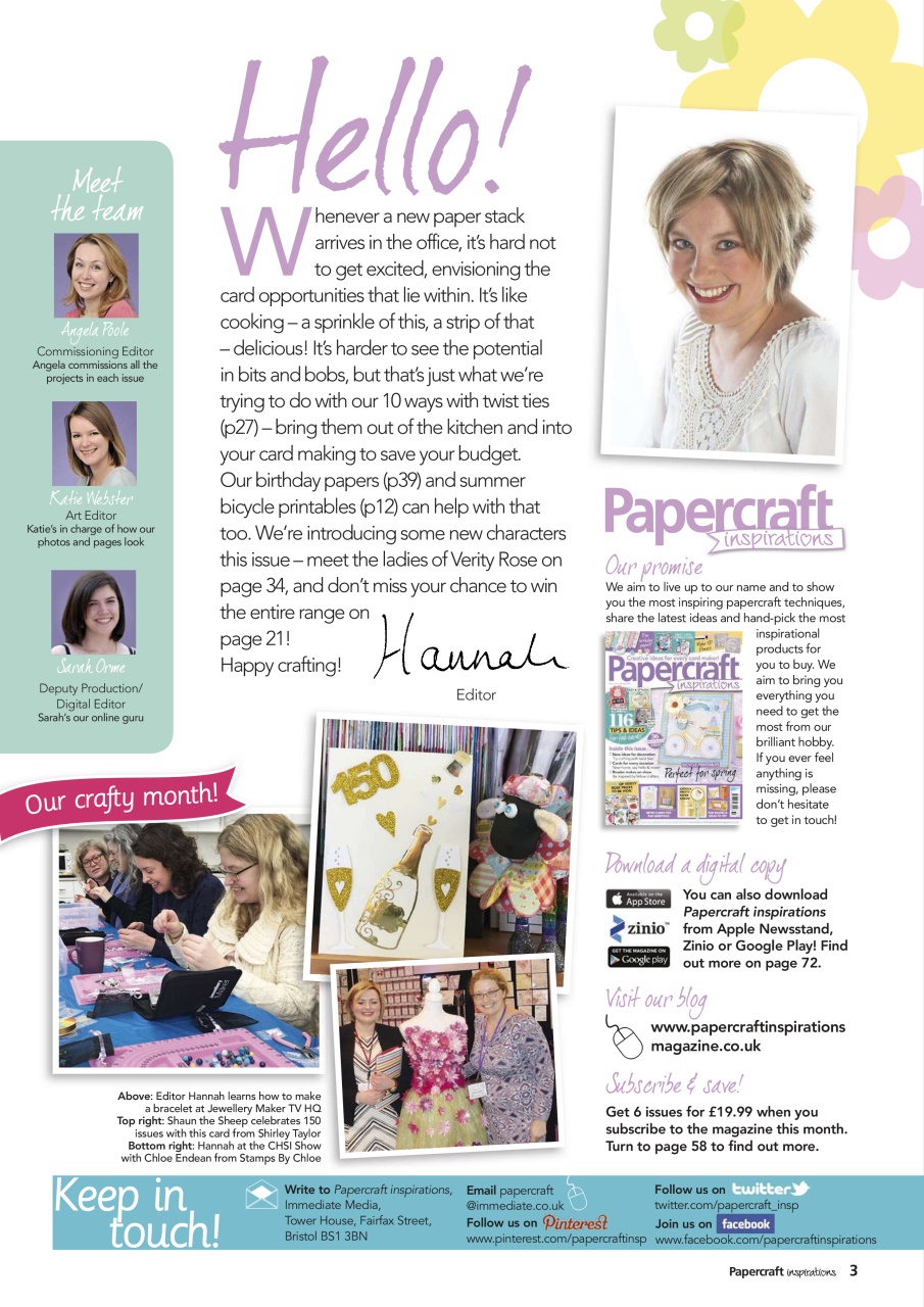 Papercraft Inspirations Preview Pages