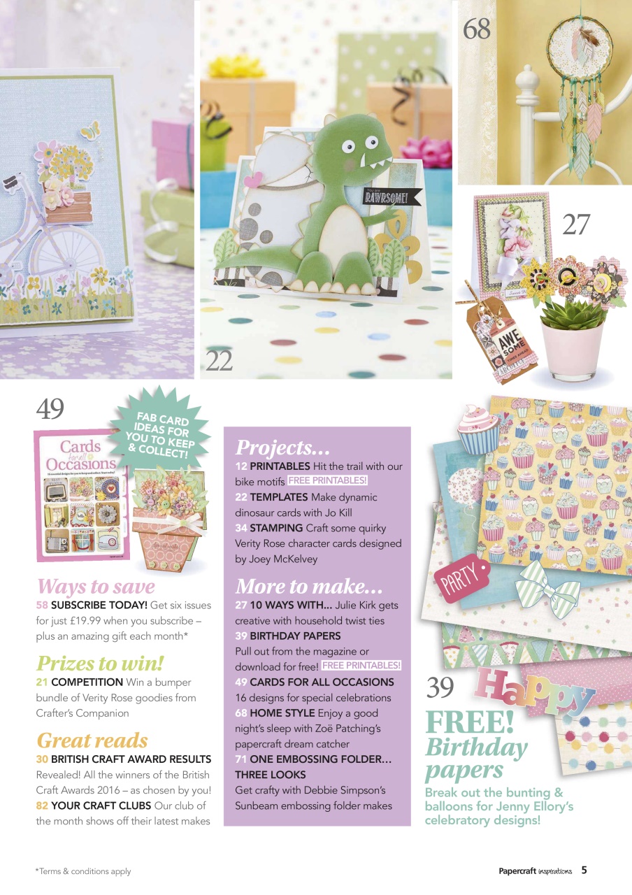 Papercraft Inspirations Preview Pages