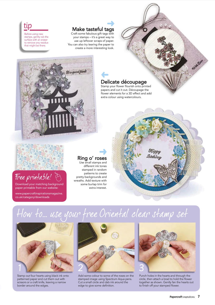 Papercraft Inspirations Preview Pages