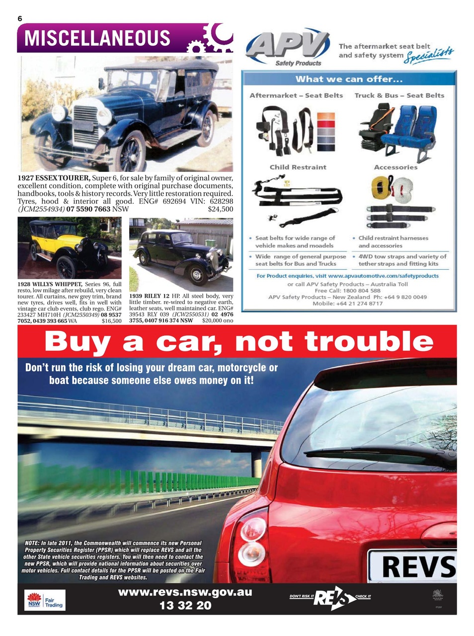 JUST CARS Preview Pages