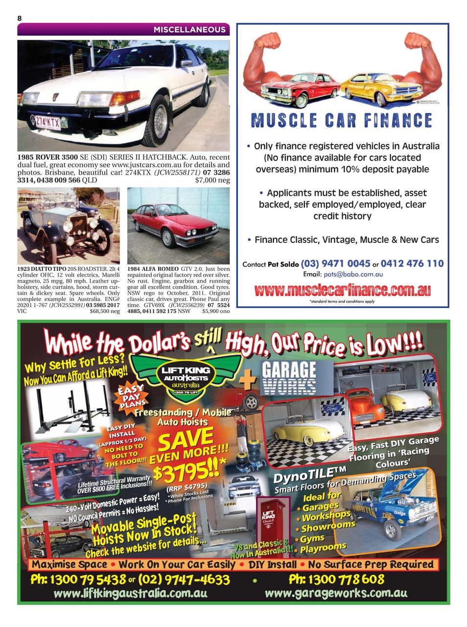 JUST CARS Preview Pages