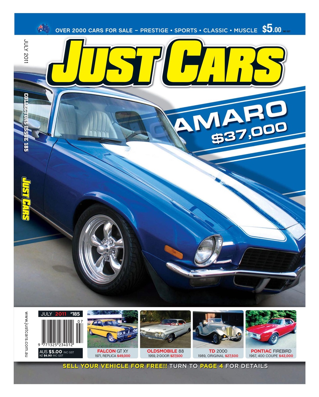 JUST CARS Preview Pages
