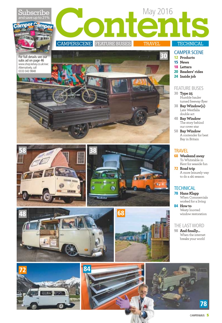 VW Camper Preview Pages