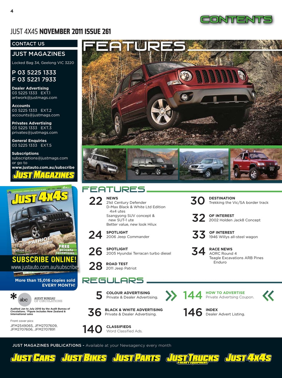 JUST 4X4S Preview Pages