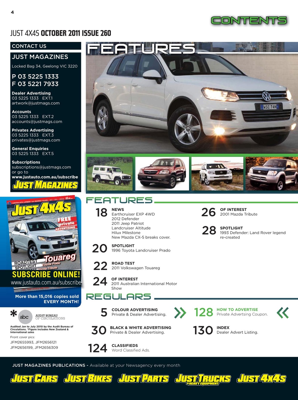 JUST 4X4S Preview Pages