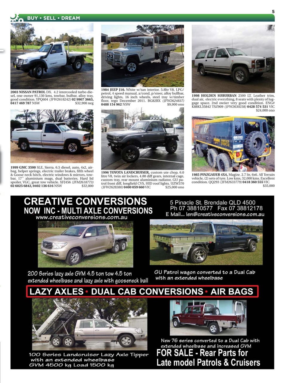 JUST 4X4S Preview Pages