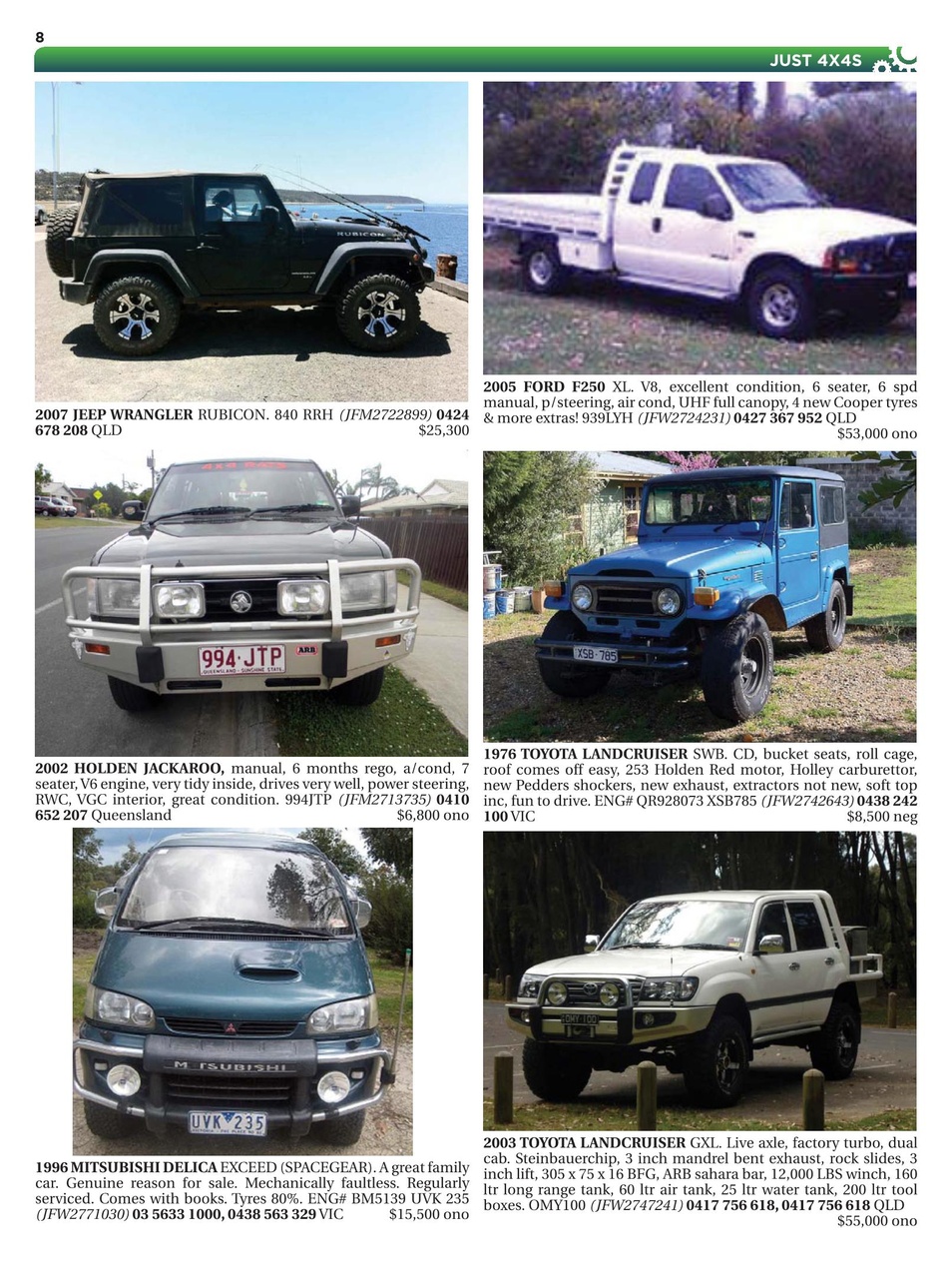 JUST 4X4S Preview Pages