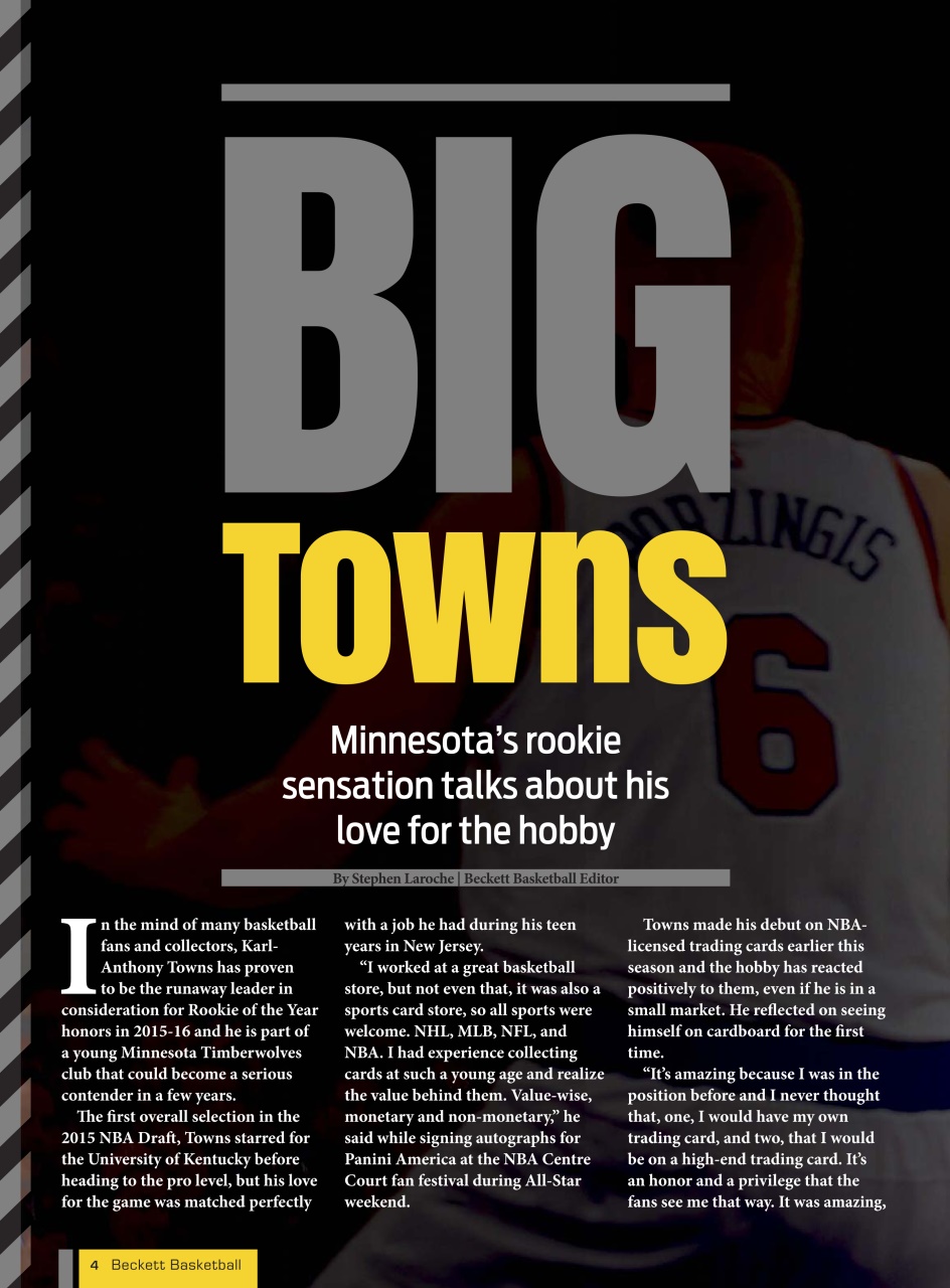 Beckett Basketball Magazine Preview Pages