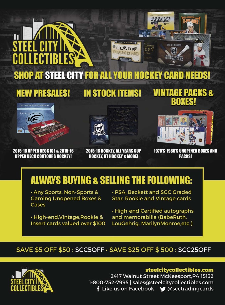 Beckett Hockey Magazine Preview Pages