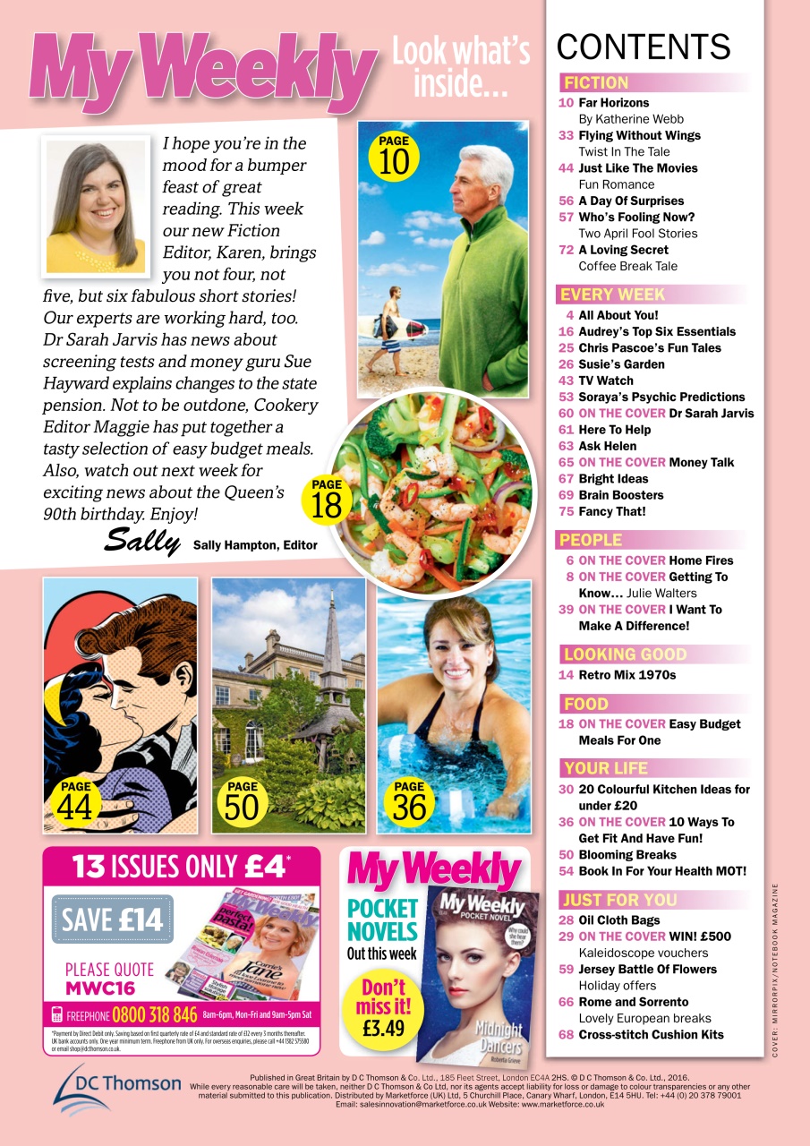 My Weekly Preview Pages