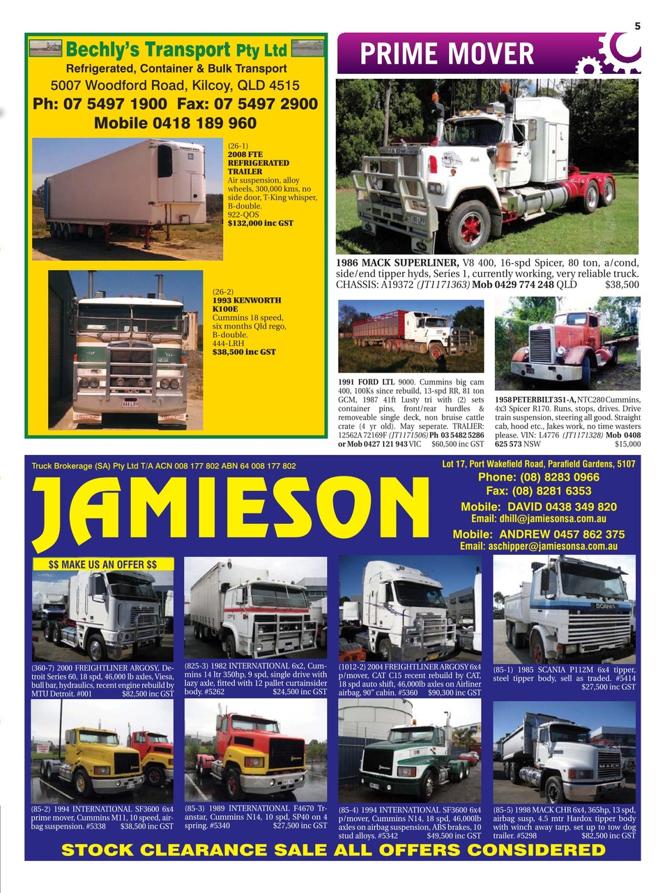 JUST TRUCKS Preview Pages
