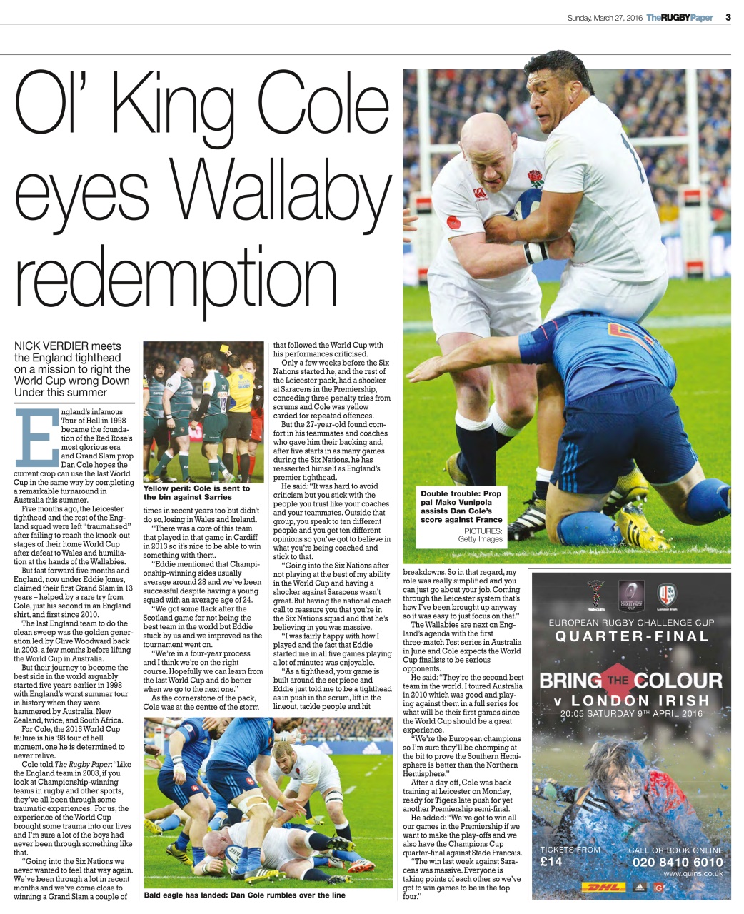 The Rugby Paper Preview Pages