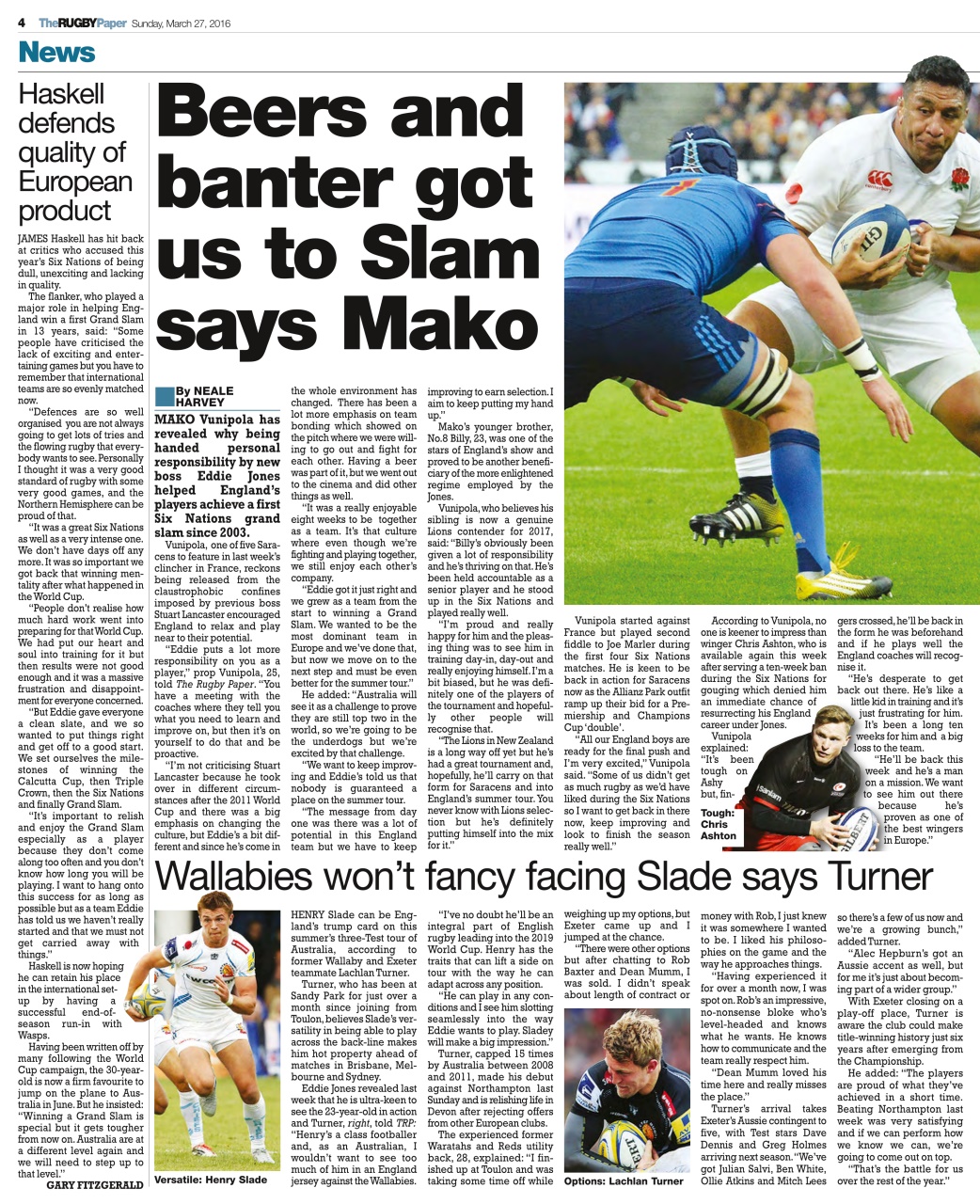 The Rugby Paper Preview Pages