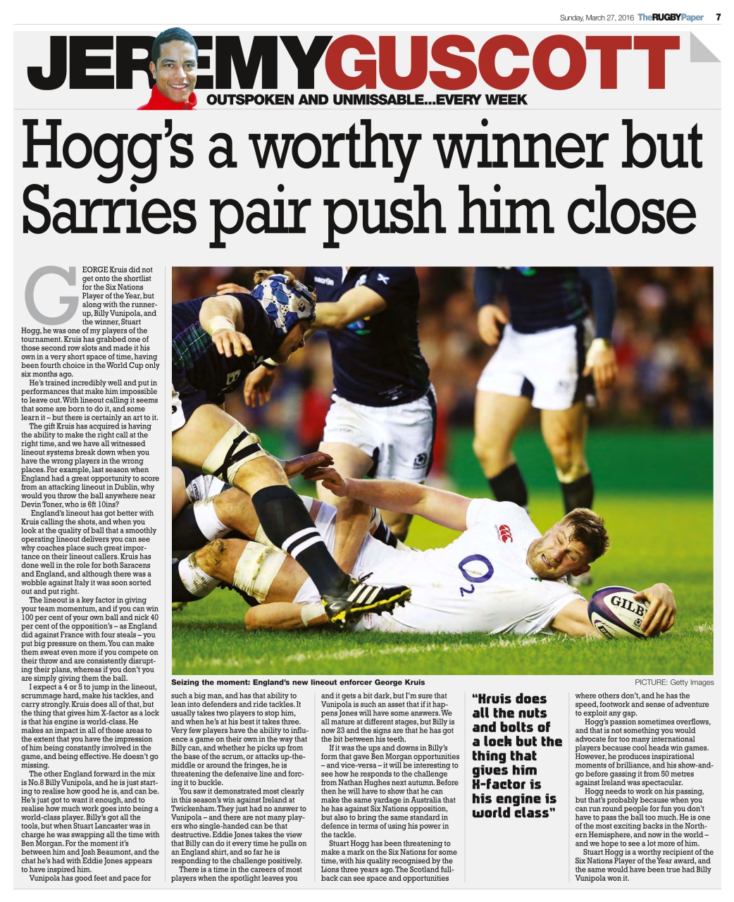 The Rugby Paper Preview Pages
