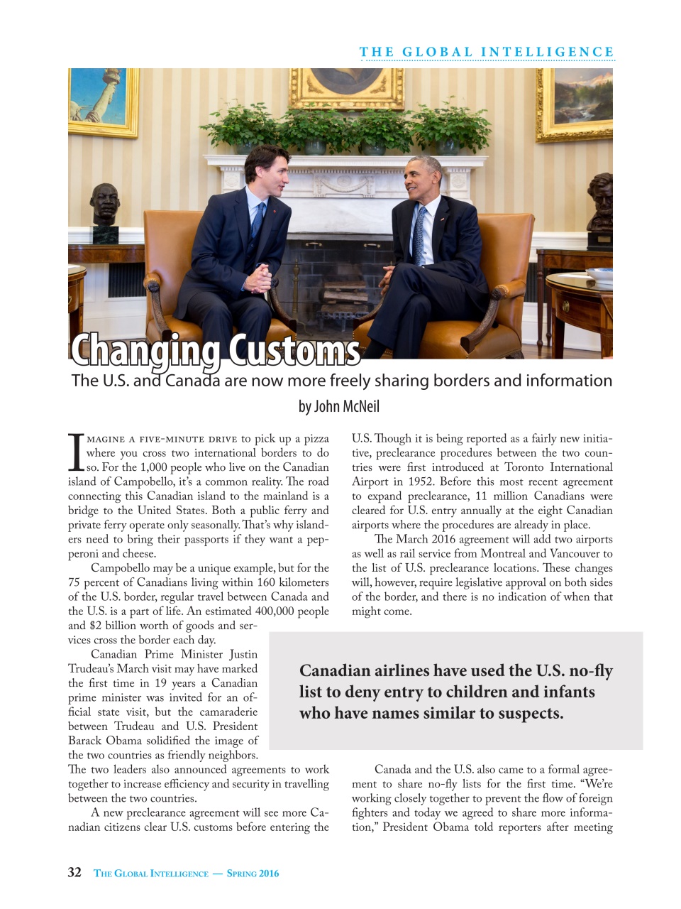 The Global Intelligence Preview Pages