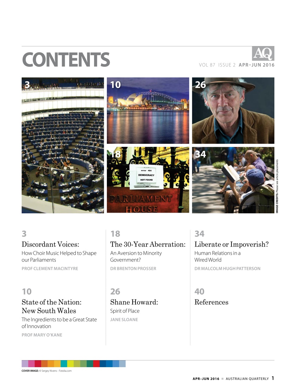 AQ: Australian Quarterly Preview Pages