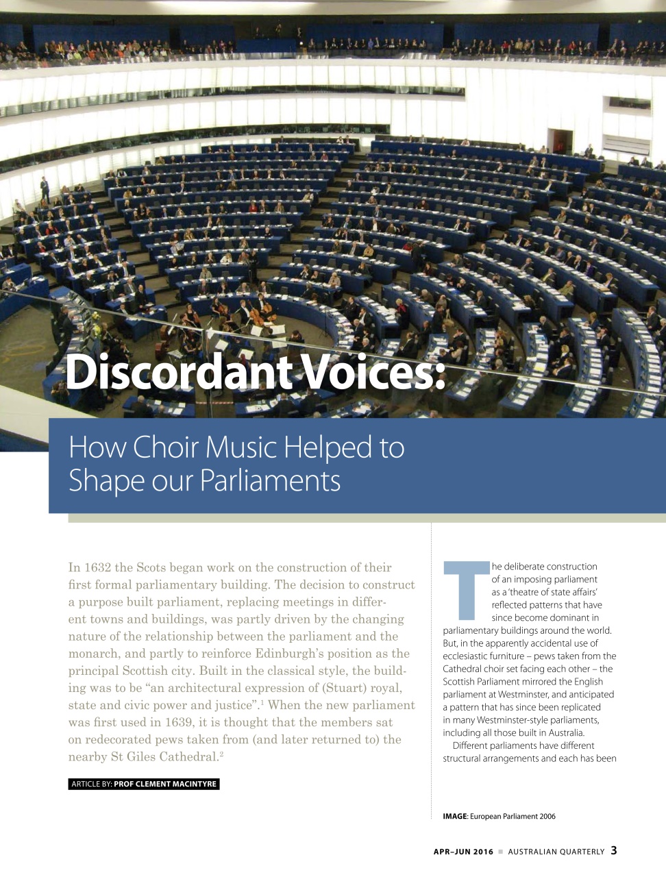 AQ: Australian Quarterly Preview Pages