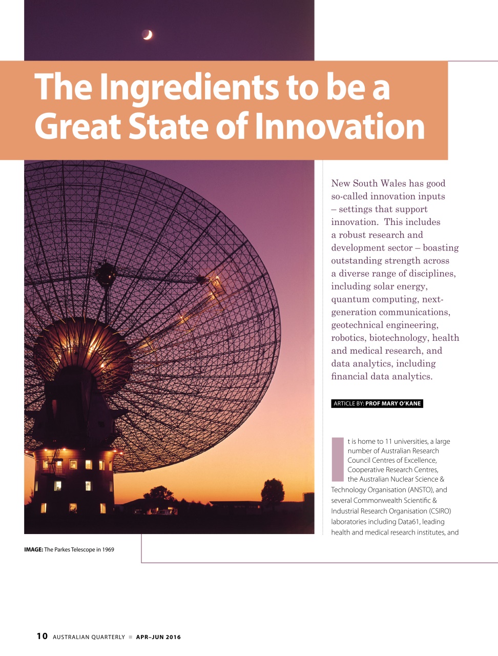 AQ: Australian Quarterly Preview Pages