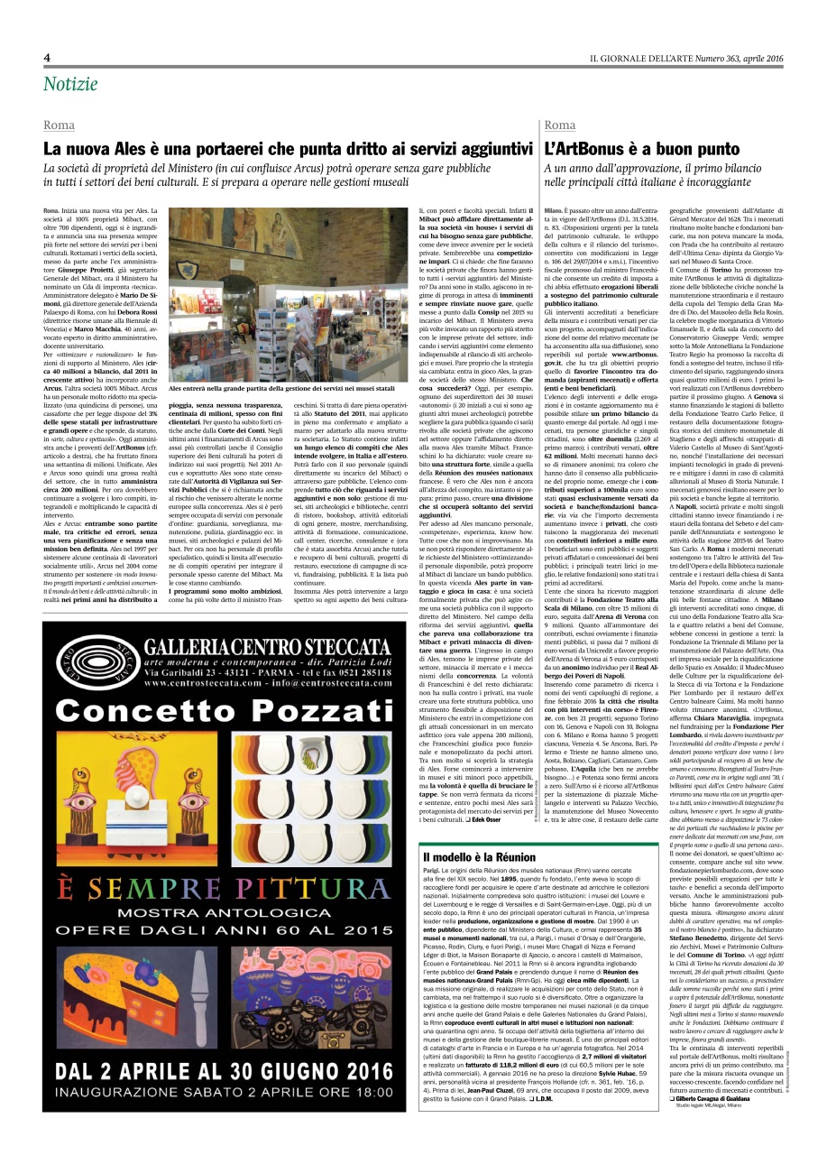 Il Giornale Dell’Arte Preview Pages