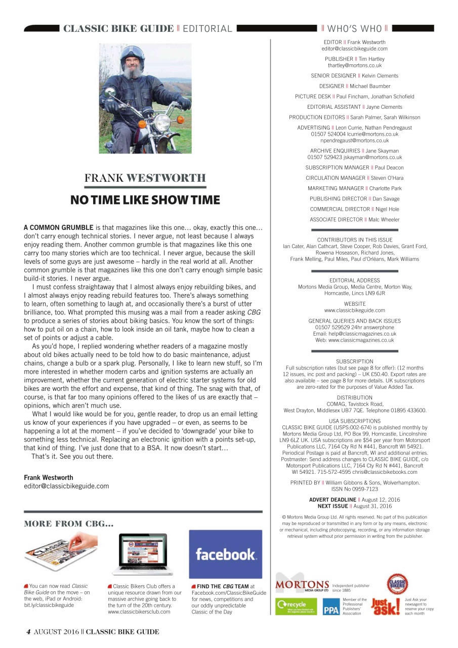 Classic Bike Guide Preview Pages