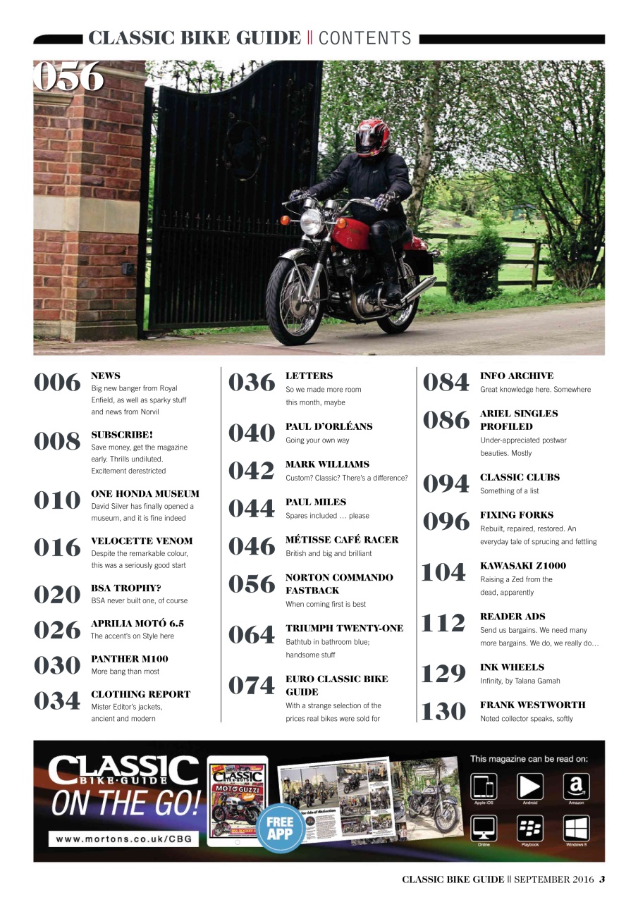 Classic Bike Guide Preview Pages