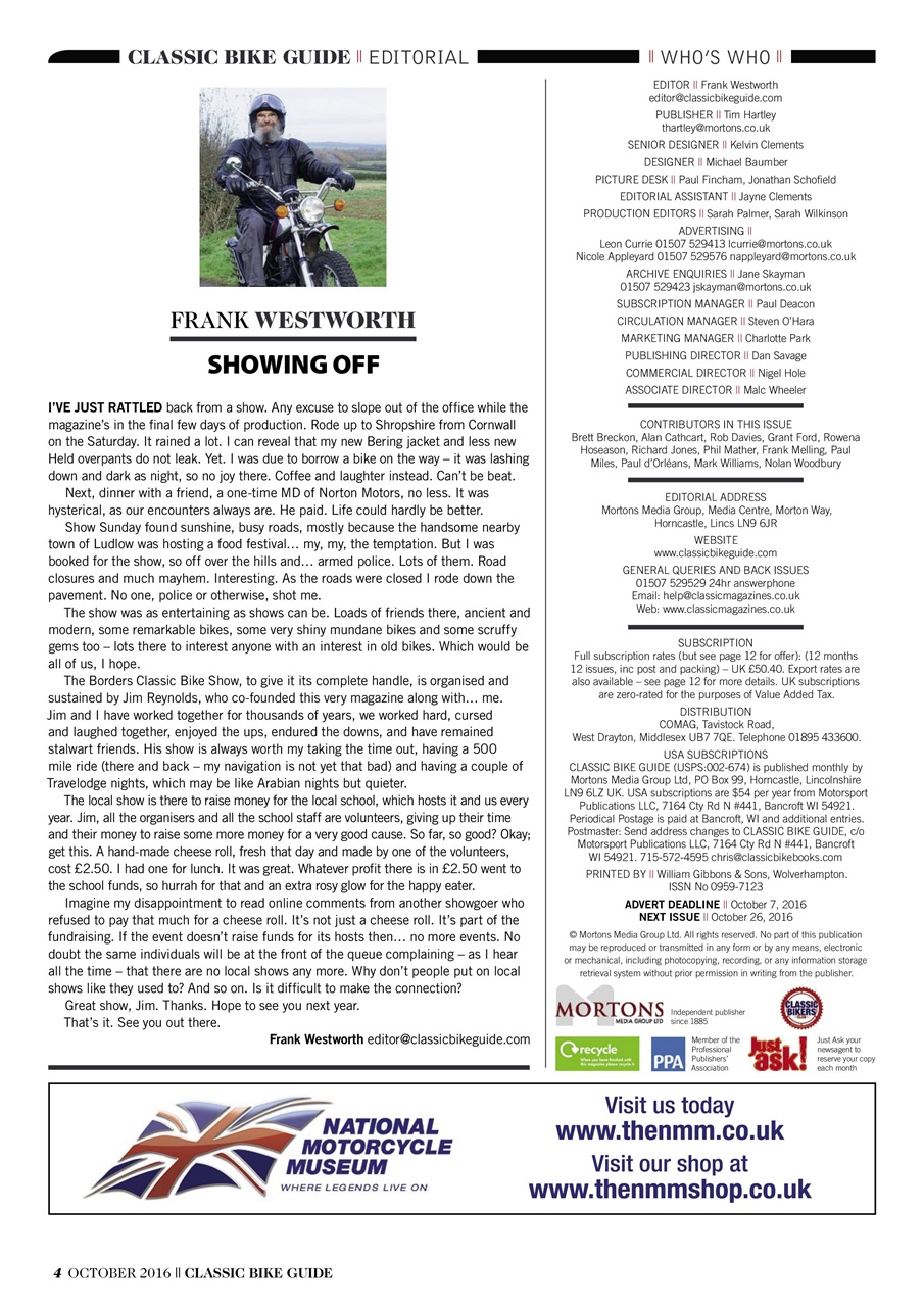 Classic Bike Guide Preview Pages