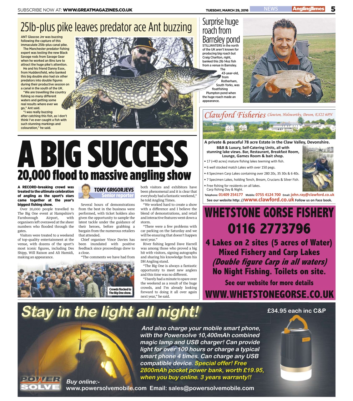 Angling Times Preview Pages