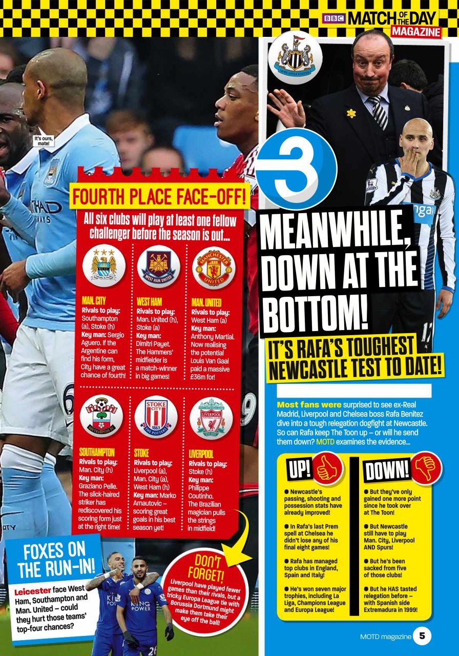 Match of the Day Preview Pages