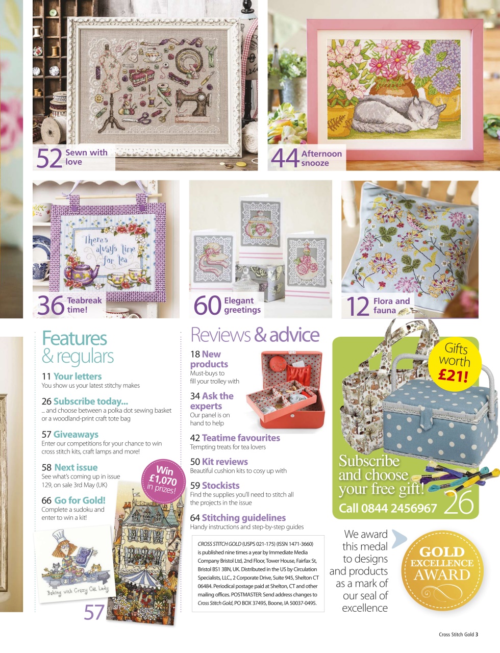 Cross Stitch Gold Preview Pages