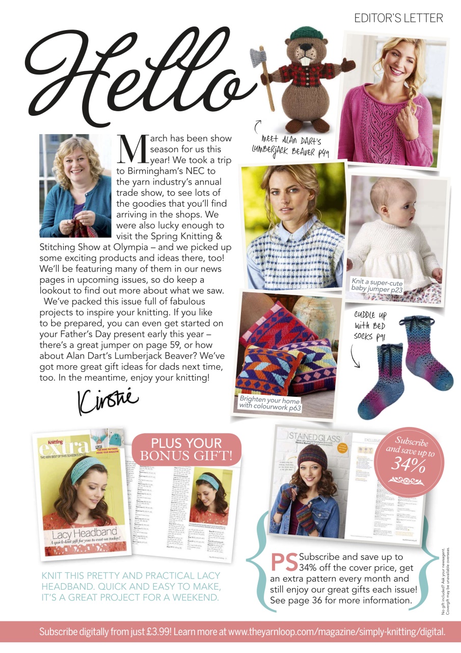 Simply Knitting Preview Pages