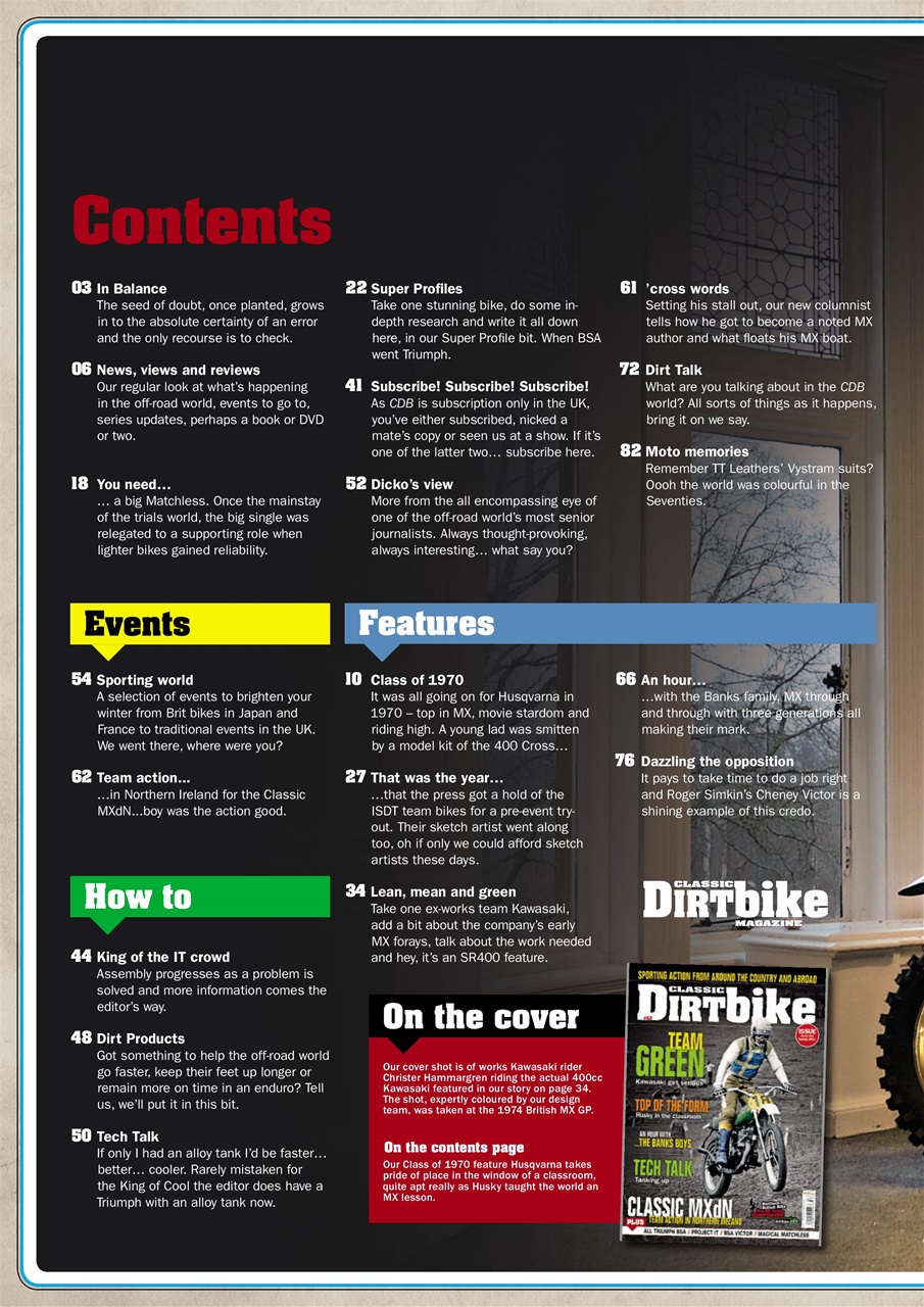 Classic Dirt Bike Preview Pages