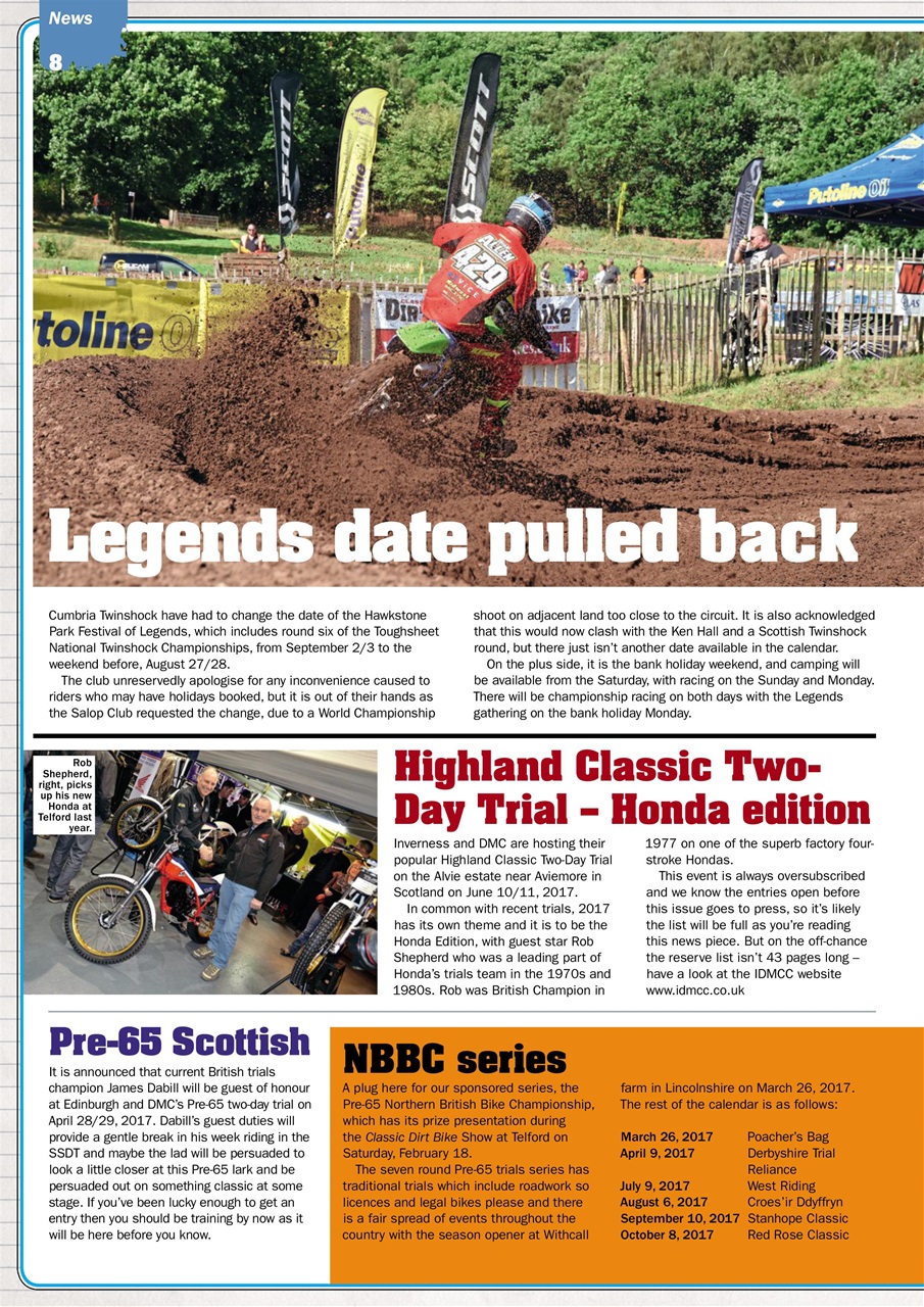 Classic Dirt Bike Preview Pages