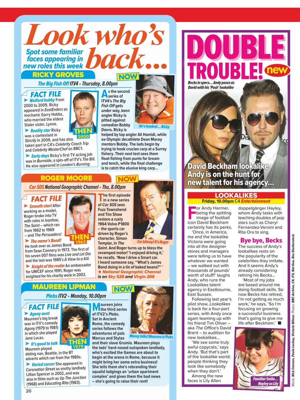 What's on TV Preview Pages