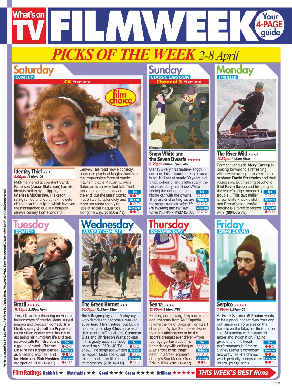 What's on TV Preview Pages