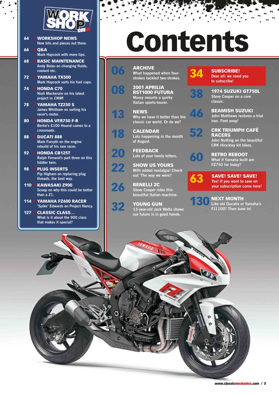 Classic Motorcycle Mechanics Preview Pages