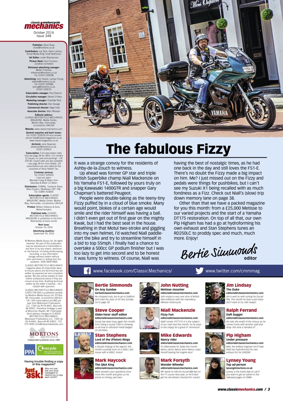 Classic Motorcycle Mechanics Preview Pages