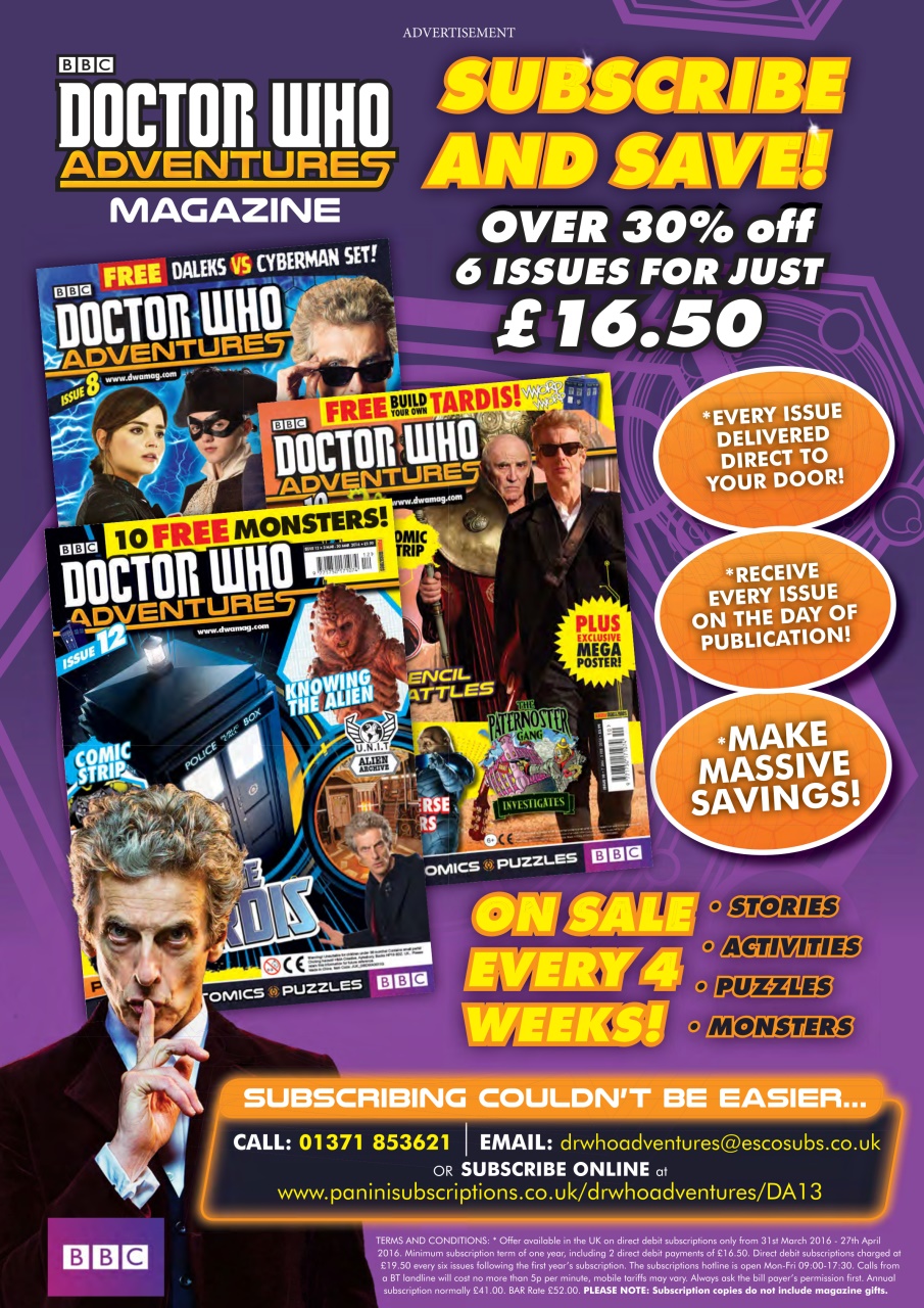 Doctor Who Adventures Magazine Preview Pages
