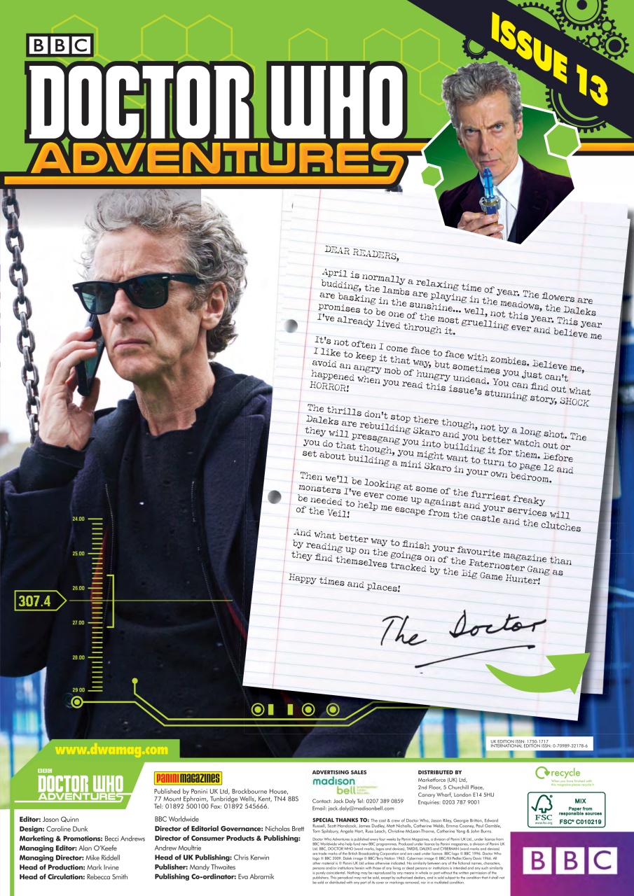 Doctor Who Adventures Magazine Preview Pages