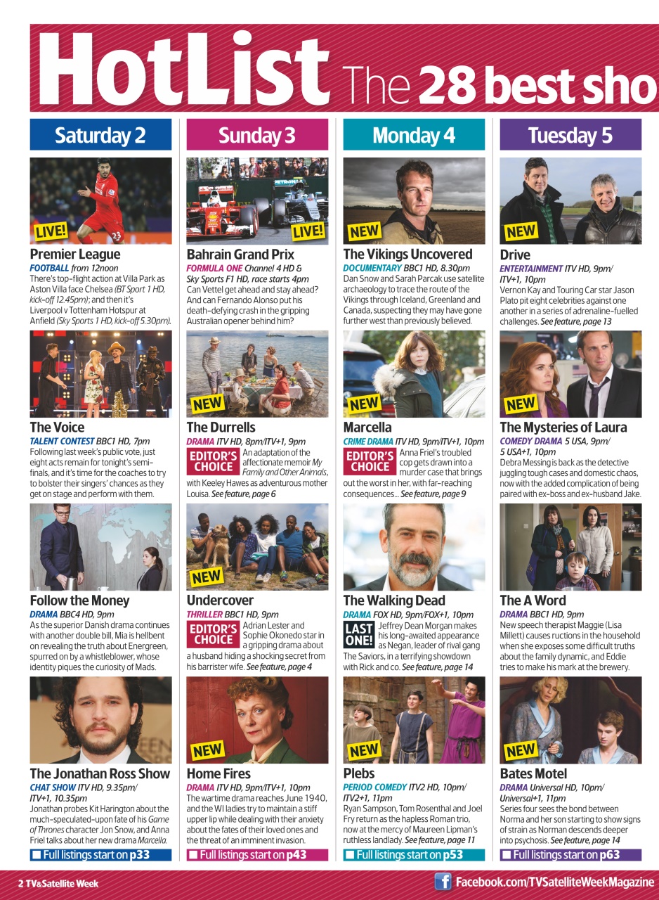 TV & Satellite Week Preview Pages