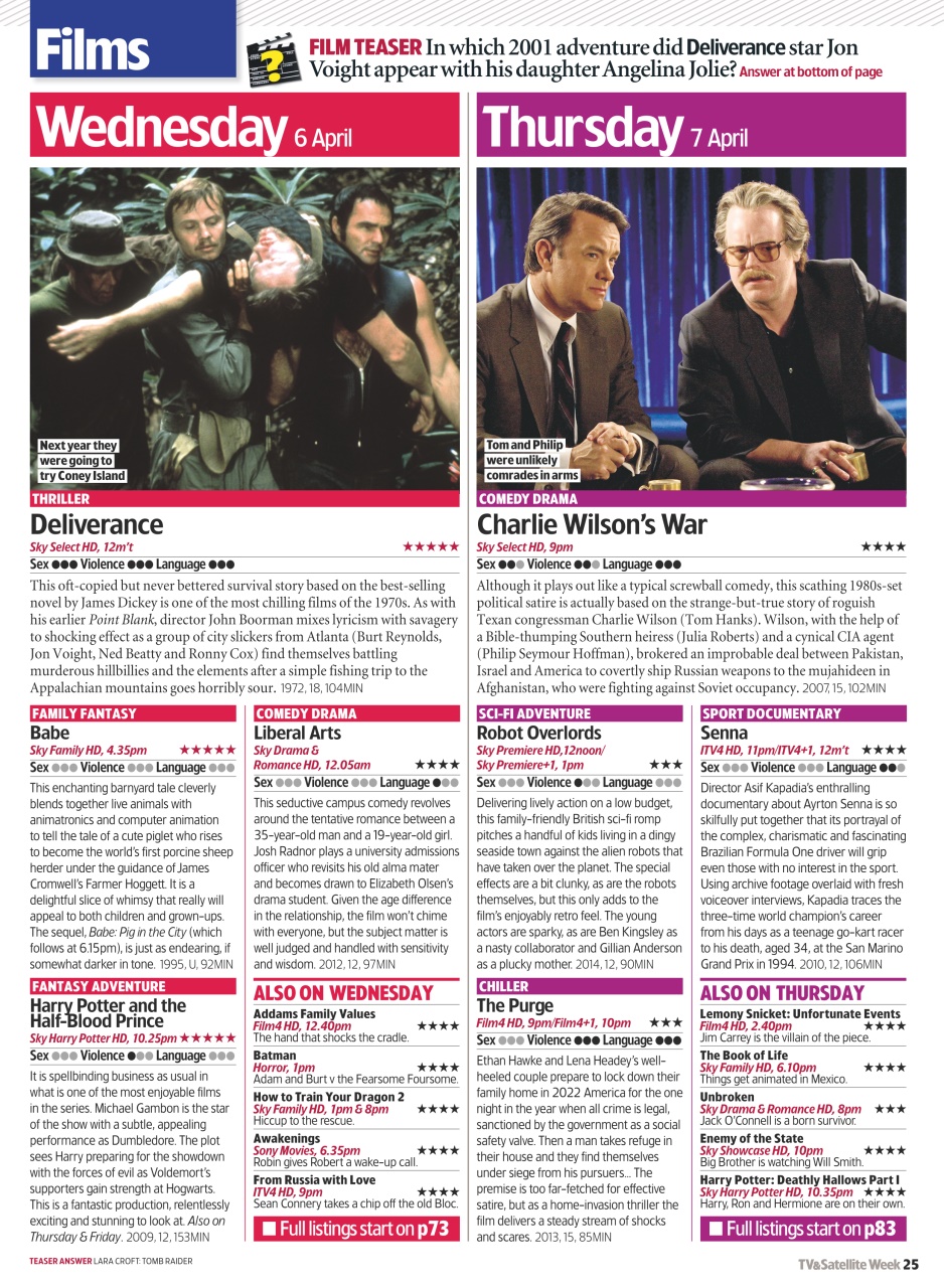 TV & Satellite Week Preview Pages